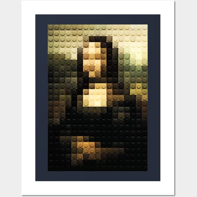 mona lisa lego Wall Art by Lamink